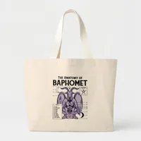 The Anatomy Of Baphomet Large Tote Bag