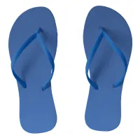 Simple Basic Blue Sky Photograph Flip Flops