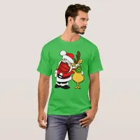 Santa Claus & Reindeer Face Mask Pals Xmas, ZSD T-Shirt