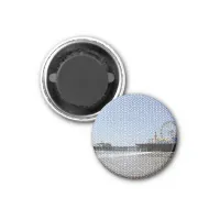 Santa Monica Pier - Stone Mosaic Photo Edit Magnet