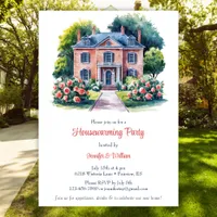 Elegant Rustic Watercolor Housewarming Party Invitation