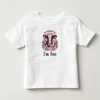 Holy Cow I’m One Cowgirl 1st Birthday Party Toddler T-shirt