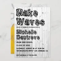 Cool Typography Graduation Party Invitation