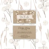 Floral Interior Desing Kraft Paper Referral Card