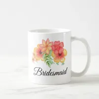 Bridesmaid Floral Bouquet Mug