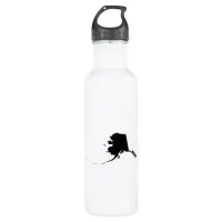 Black Alaska Shape Stainless Steel Water Bottle