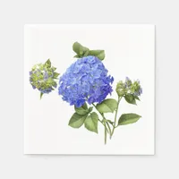 Blue Hydrangeas Paper Napkins