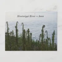 Mississippi River, in Dubuque Iowa Keepsake Postcard