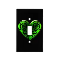 Goth St. Patrick's Day Green Heart Cover