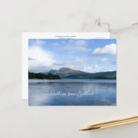 Beautiful landscape in Scotland - Loch Lemond Postcard