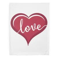 love in heart valentines duvet cover