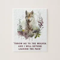 Wolf Quote Jigsaw Puzzle