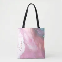 Enjoy Your Retirement Pastel Fluid Colors Tote Bag