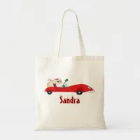 Funny Christmas Santa Tote Bag