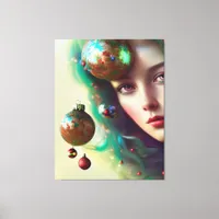 Christmas Goddess Canvas Print