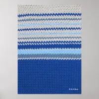 Poster - Ocean Horizon in Crochet