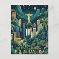 Rio de Janeiro Brazil Travel Postcard