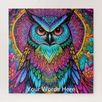 Vivid Rainbow Neon Psychedelic Nature & Wildlife Jigsaw Puzzle