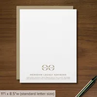 Modern Minimalist Business Letterhead with Logo