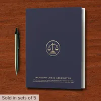 Simple Elegant Scales of Justice Pocket Folder