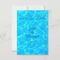  Azure Turquoise Bleu Water Reflection Minimalism Save The Date