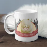 Big bear Hugs cute Love heart and forest nature Coffee Mug