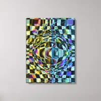 Optical Illusion Distortion Contemporary Abstract Canvas Print