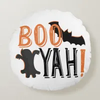 cute booyah halloween round pillow