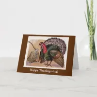 Vintage Thanksgiving Turkey Bring Out the Tofurkey Holiday Card