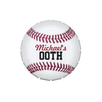 Baseball Personalized Jelly Belly Candy Tin