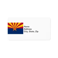 Arizona State Flag Label