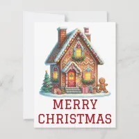 Gingerbread House Christmas Card