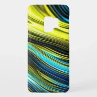 Blue and Gold Abstract Silk and Satin Rolls Case-Mate Samsung Galaxy S9 Case