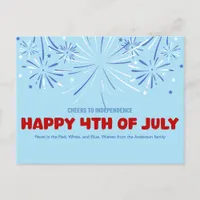 Cheers to Independence! Holiday Postcard