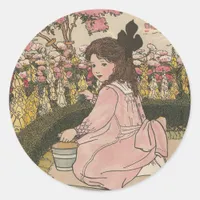 G is For Garden Classic Round Sticker