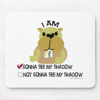 Groundhog day vote  shadow mouse pad