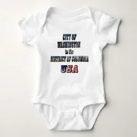 City of Washington in the District of Columbia USA Baby Bodysuit