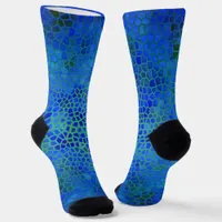 Blue Dinosaur Hide Socks