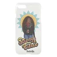 Black Woman Strong and Fierce Personalized iPhone SE/8/7 Case