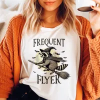 Frequent Flyer Vintage Raccoon Halloween T-Shirt