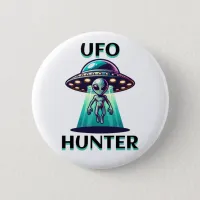 UFO Hunter | Ai Art with UFO and Alien Button