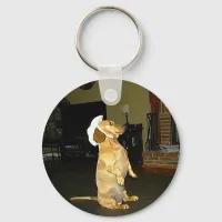 Sitting Pretty or Watching TV Dachshund Keychain