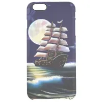 Illuminated Ship on the Ocean under the Moon Clear iPhone 6 Plus Case