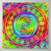 Tiedye Target Poster