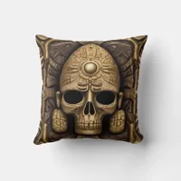 Ancient Aztec & Celtic Abstract mixed symbols  Throw Pillow