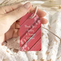 Rustic Red Barn Wood Country Wedding Favor Tag