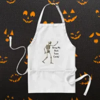 Bring Me Some Candy Skeleton Halloween Apron