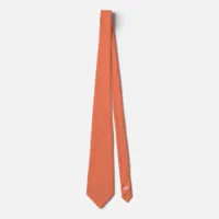 Orange Groom Wedding Neck Tie 