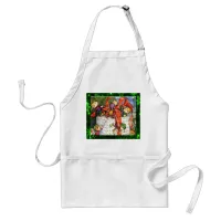 Merry Elves Wrapping Present Apron