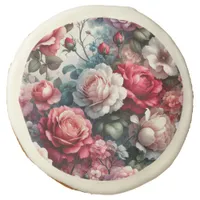 Timeless Rose Floral Charm Sugar Cookie